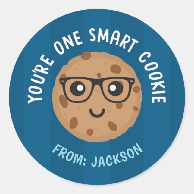 One Smart Cookie Valentine's Day Sticker (Front)
