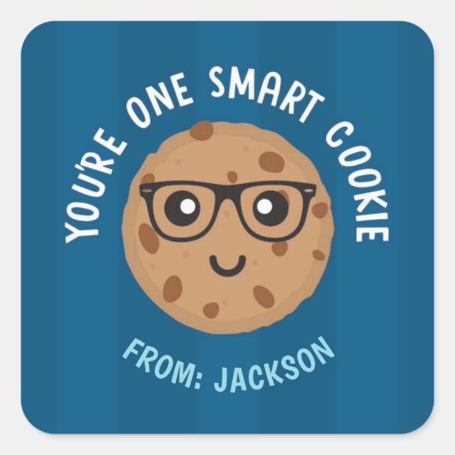 One Smart Cookie Valentine's Day Sticker (Front)