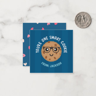 One Smart Cookie Valentine's Day Sticker Note Card