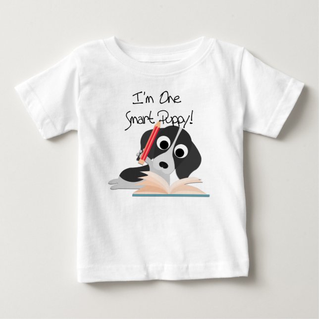 One Smart Puppy Baby T-Shirt (Front)