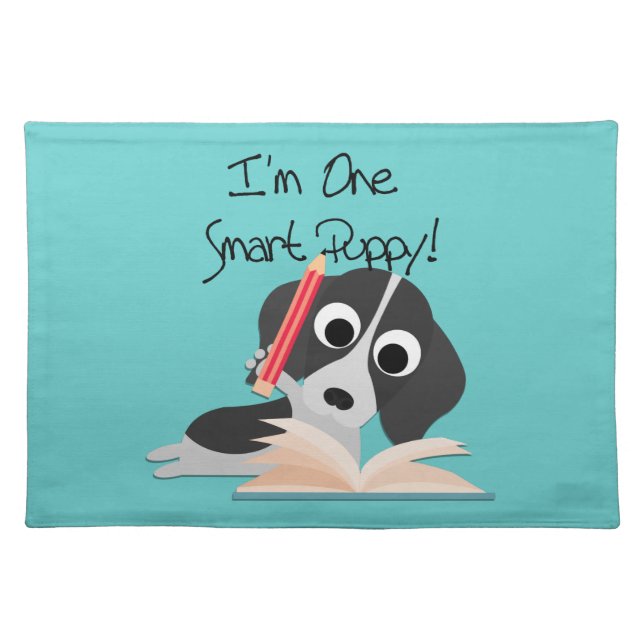 One Smart Puppy Cloth Placemat (Front)