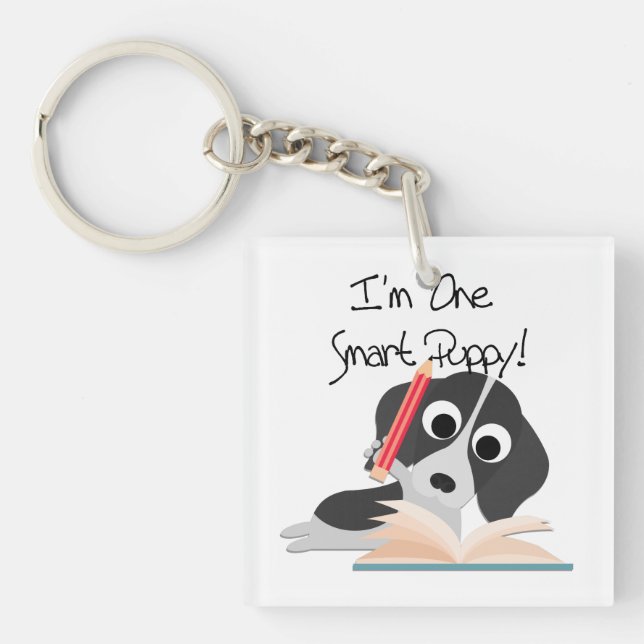 One Smart Puppy Keychain (Front)