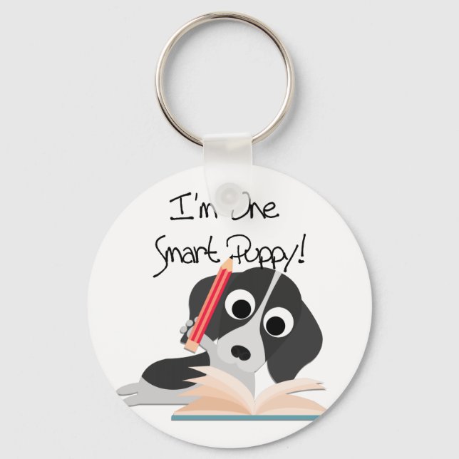 One Smart Puppy Keychain (Front)