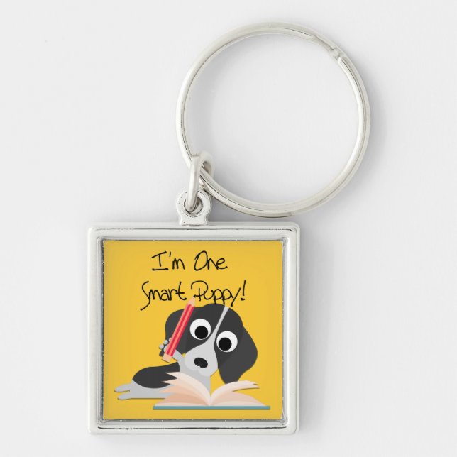 One Smart Puppy Keychain (Front)
