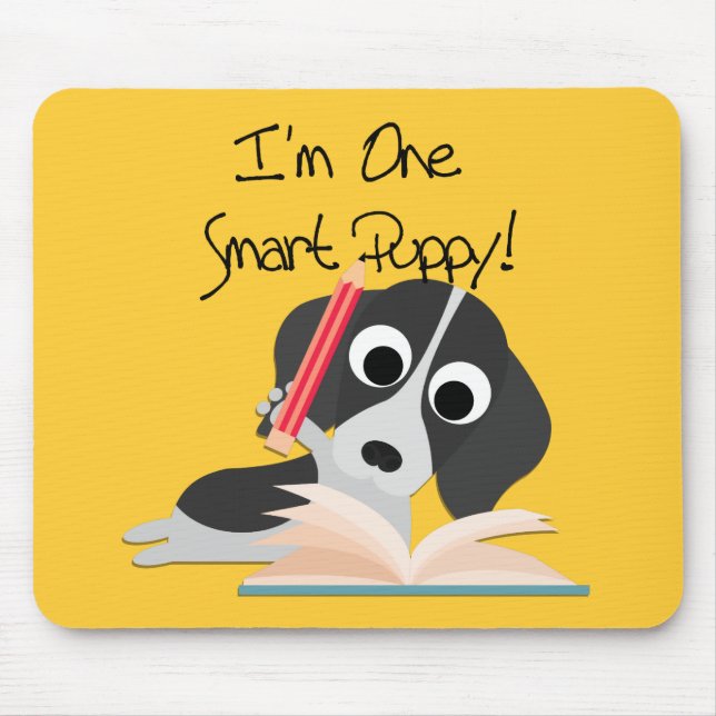 One Smart Puppy Mouse Pad (Front)