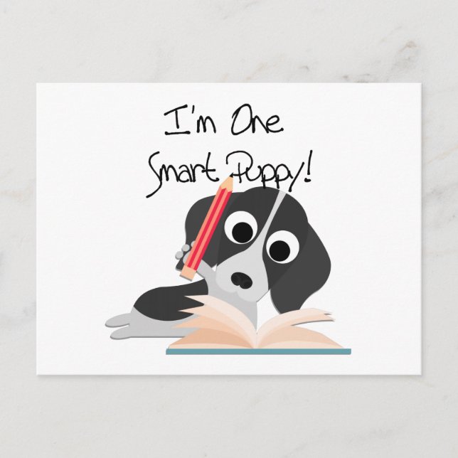 One Smart Puppy Postcard (Front)