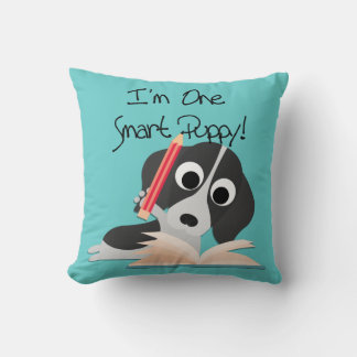 One Smart Puppy Throw Pillow