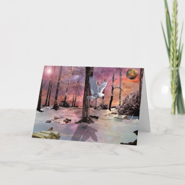 One snowy Christmas Holiday Card (Front)