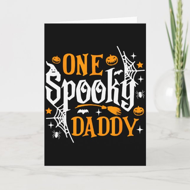 One Soky Daddy Funny Halloween Family Matching  Card (Front)