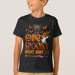 One Soky Great Aunt Funny Halloween Soky Aunt Cat T-Shirt