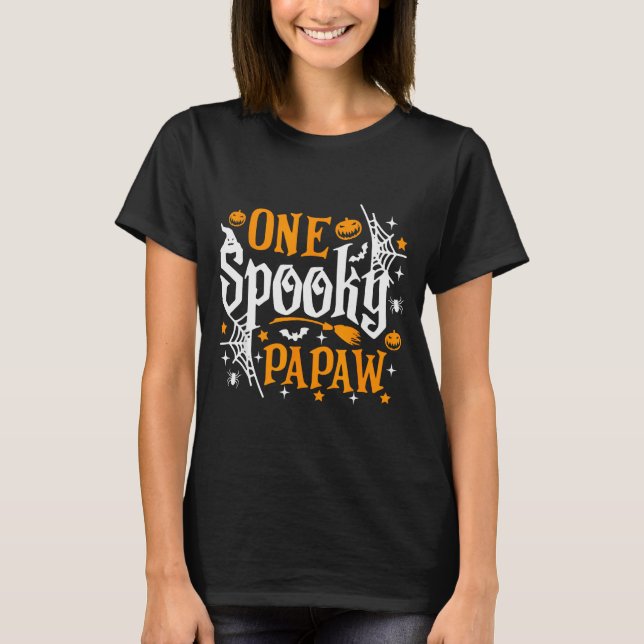 One Soky Papaw Shirt Funny Halloween Soky Grandpa  (Front)