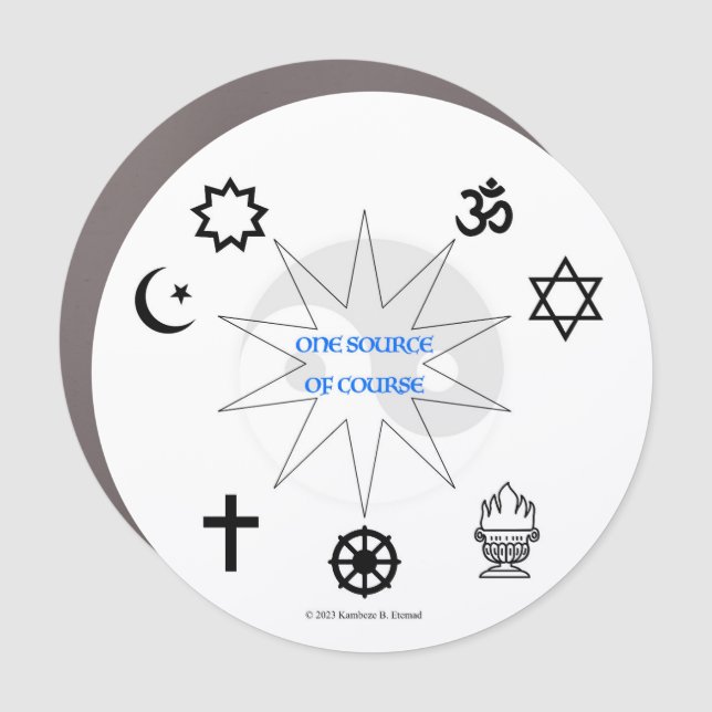 One Source Of Course  Car Magnet (Front)