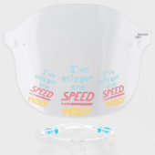 One Speed Face Shield (Front w/Glasses)