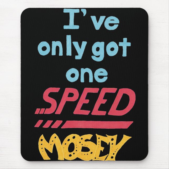 One Speed Mouse Pad (Front)