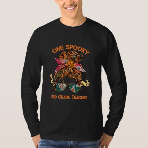 One Spooky 3rd Grade Teacher Bandana Women T_Shirt