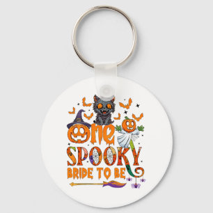 One Spooky Bride To Be Funny Halloween Bride To Be Keychain