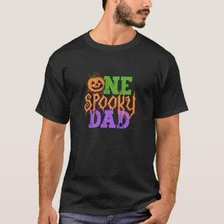 One Spooky Dad One Family Matching Costume Hallowe T-Shirt