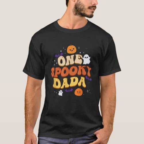 One Spooky Dada Boo Halloween Cute Family Matching T_Shirt
