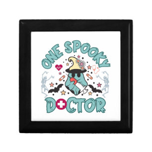 One Spooky Doctor, cute halloween doctor, skeleton Gift Box