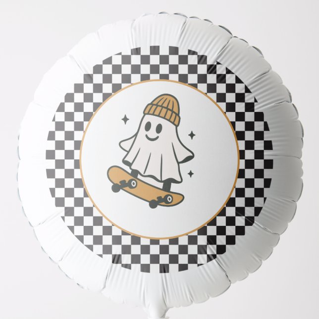 One Spooky Dude Halloween Birthday  Balloon (Front)