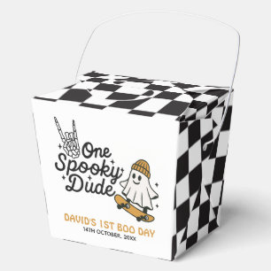 One Spooky Dude Halloween Birthday Favor Boxes