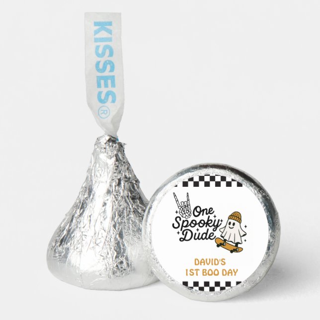 One Spooky Dude Halloween Birthday  Hershey®'s Kisses® (Front)