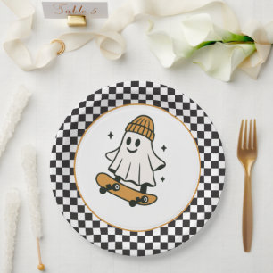 One Spooky Dude Halloween Birthday  Paper Plates