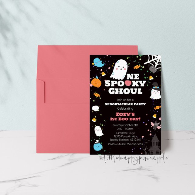 One Spooky Ghoul Birthday Invitation (Creator Uploaded)