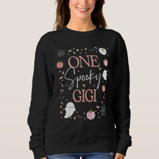 One Spooky Gigi of the Birthday Girl Pink Hallowee Sweatshirt