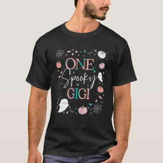 One Spooky Gigi of the Birthday Girl Pink Hallowee T-Shirt