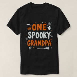 One Spooky Grandpa Funny Halloween Matching Family T-Shirt