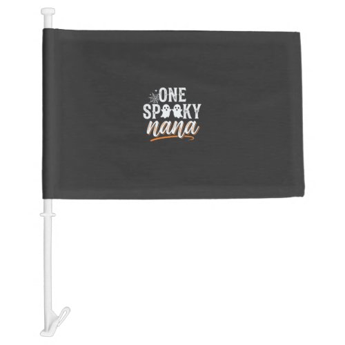 One Spooky Nana Halloween Ghost Design Car Flag