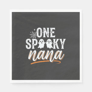 One Spooky Nana Halloween Ghost Design Napkins