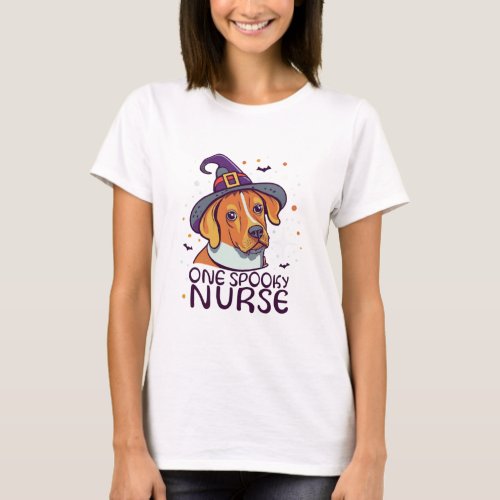     One Spooky Nurse Dog for All Dog Lovers T_Shirt