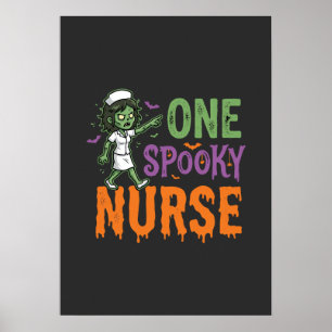 One Spooky Nurse Halloween Design (2)_1 Poster