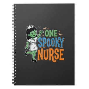 One Spooky Nurse Halloween Design Notebook
