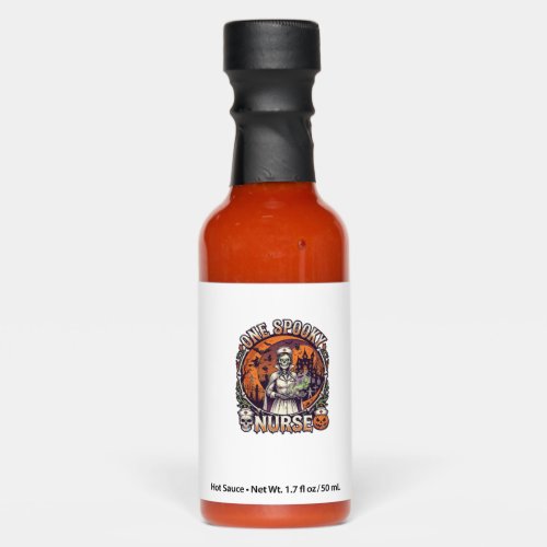 One Spooky Nurse Halloween Skeleton Potions Haunte Hot Sauces