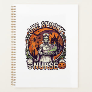 One Spooky Nurse Halloween Skeleton Potions Haunte Planner
