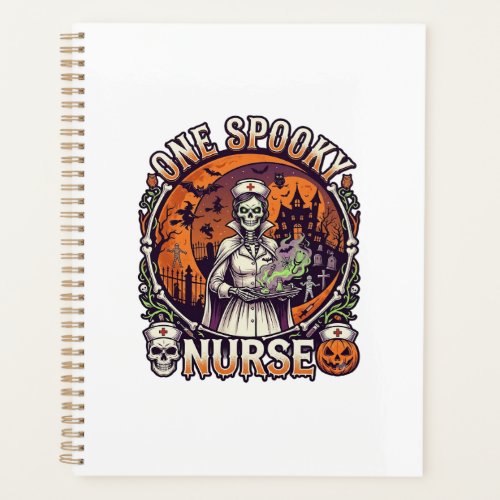 One Spooky Nurse Halloween Skeleton Potions Haunte Planner