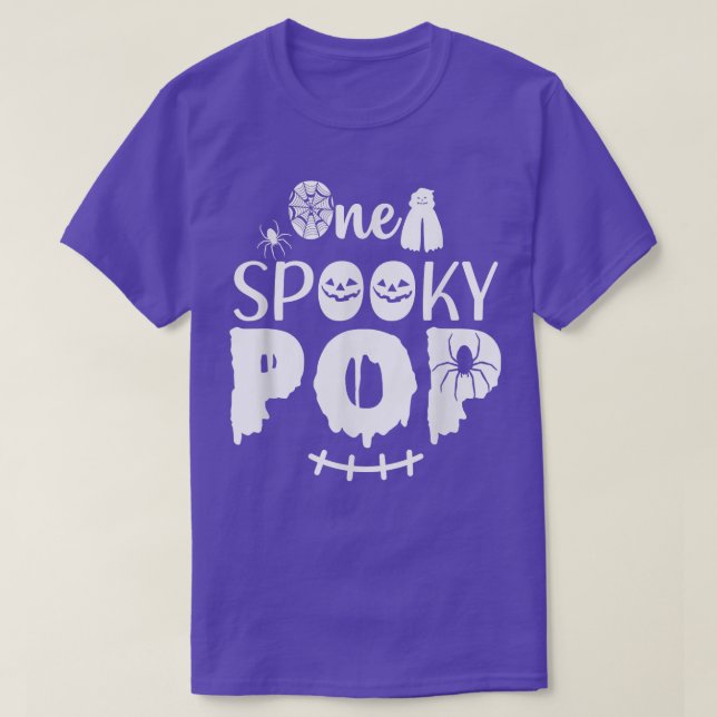 One Spooky Pop Scary Halloween Costume Party Gift  T-Shirt (Design Front)