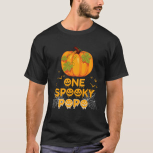 One Spooky Popo Dad Family Halloween Matching T-Shirt