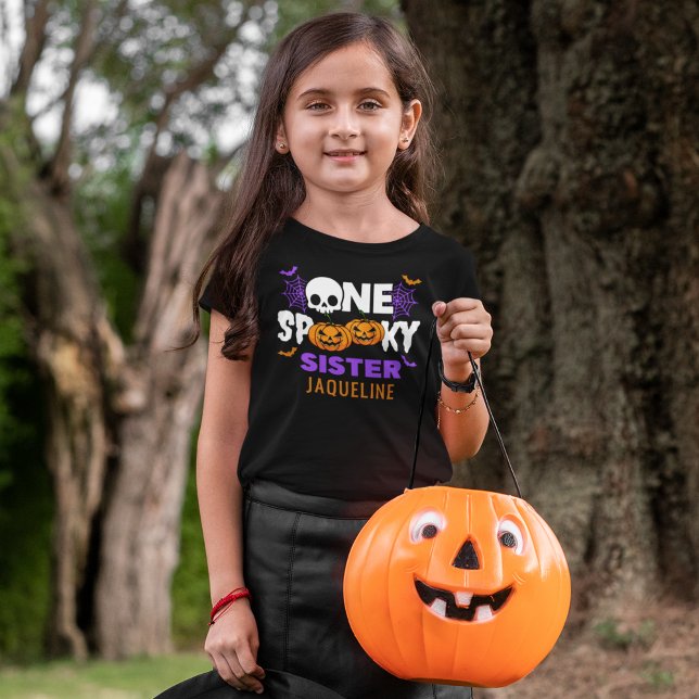 One Spooky Sister, Fun Halloween Family T-Shirt (Creator Uploaded)