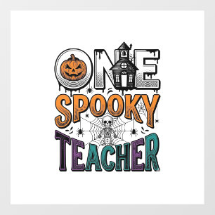 One Spooky Teacher Halloween Vector Design_1 Floor Decals