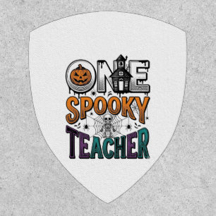 One Spooky Teacher Halloween Vector Design_1 Patch