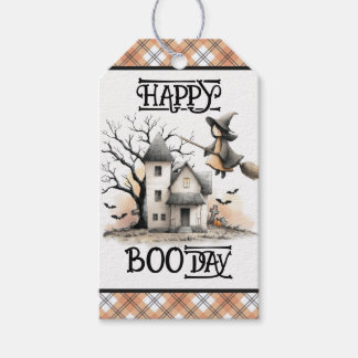 One Spooky Year Halloween 1st Birthday Paper Plate Gift Tags