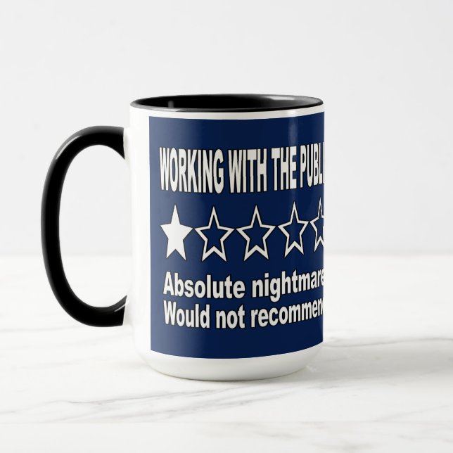 One Star Review Blue Mug (Left)
