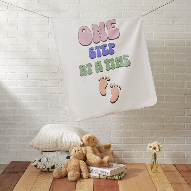 One Step at a Time Baby Blanket (In Situ)