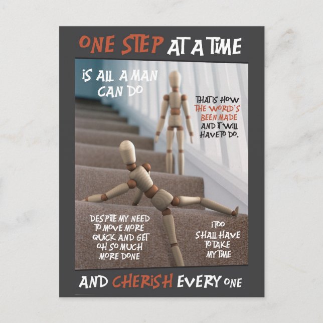 One Step at a Time | Postcards (Front)