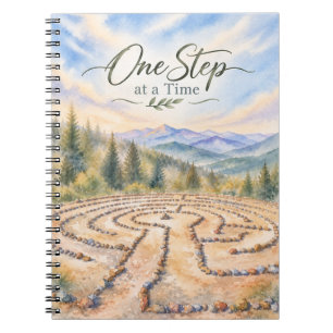 One Step at a Time Stone Labyrinth Notebook