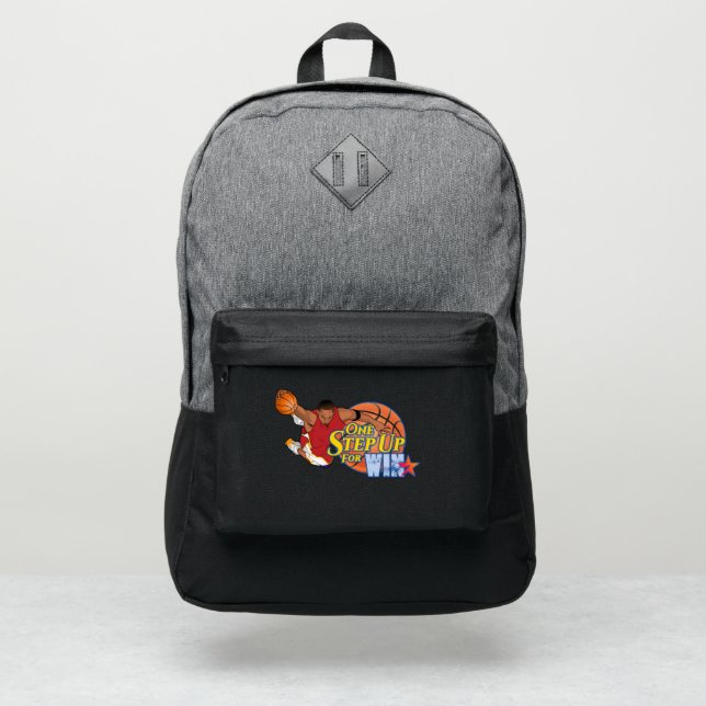 One Step Up for Win | Port Authority® Backpack (Front)